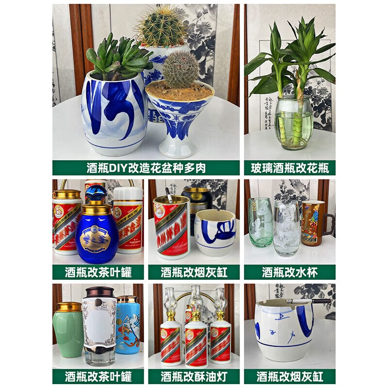 Nicely wine bottle cutting tool small multi-functional electric ceramic glass bottle vase flowerpot punching tool grinder cast iron base + electric grinder + bench drill bracket + gift bag