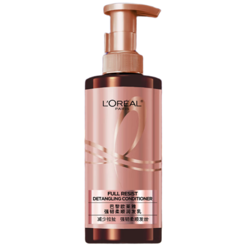 L'Oreal Strong and Smooth Conditioner (Strong and Nourishing) 440ml Ginger Strengthening Hair Root Firming and Fluffy Conditioner