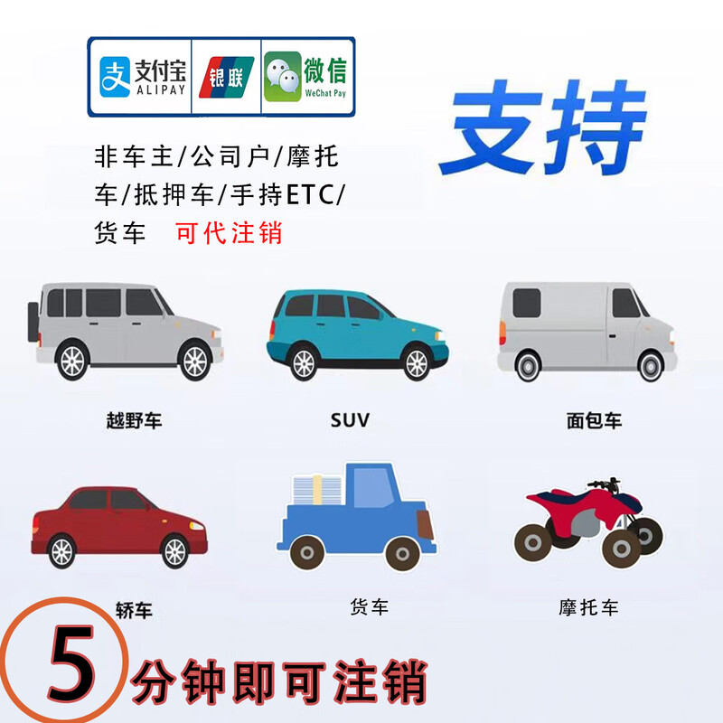 Jinbo national high-speed truck car etc. cancellation service quickly removes equipment license plate etc. occupation, unbinds and cancels the account. Truck cancellation (consult customer service for the actual price first)
