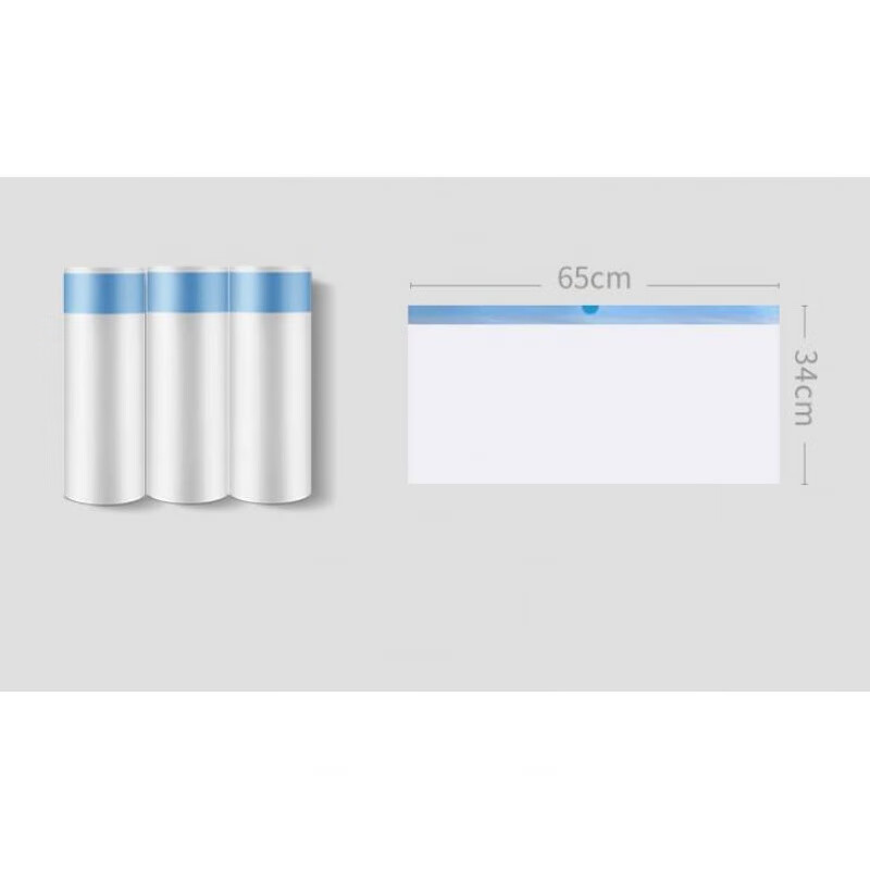 OIMG Xiaonian fully automatic cat litter box cat toilet special tear-free drawstring garbage bag strong and durable cat litter bag Mijia garbage bag 1 pack 3 rolls 60 pieces