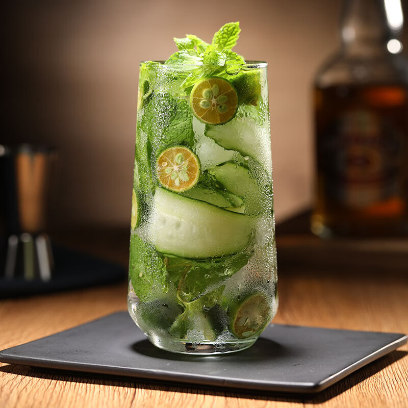 Pasha Paqi imported glass water cup beverage beer cup ice cream milk cup 470 ml 1 piece 420015-1