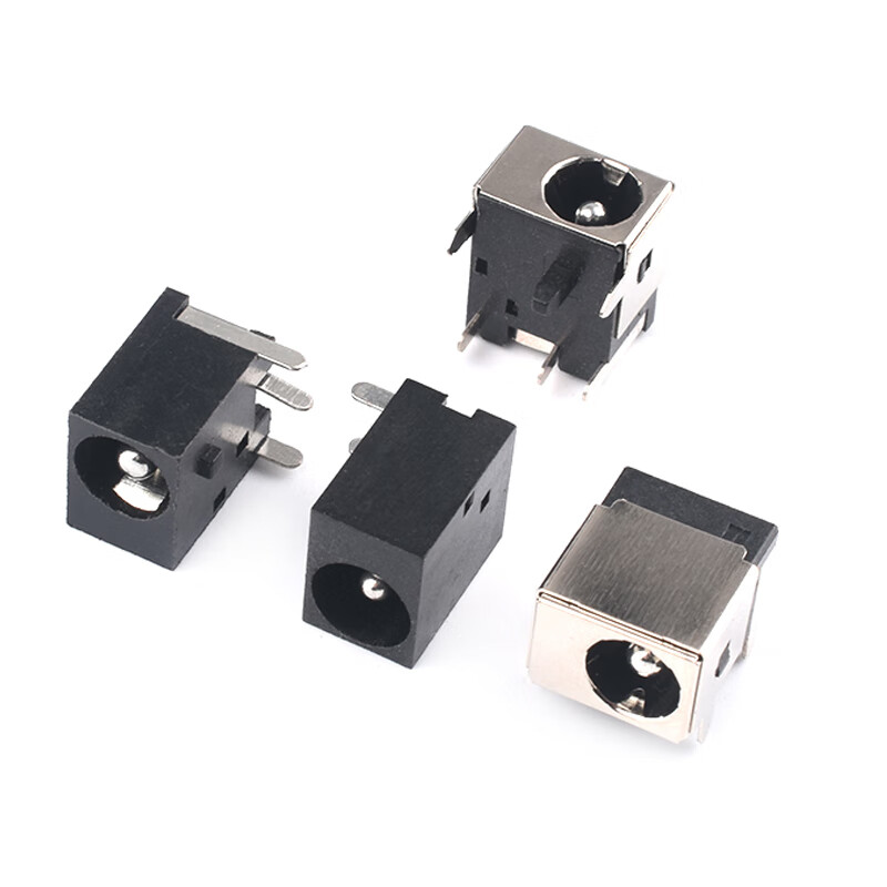 Zejie DC power socket female socket DC-044A 5.5*2.1/2.5mm all-copper notebook female socket 5-pin direct plug DC-044A 5.5-2.5 copper (5 pieces)