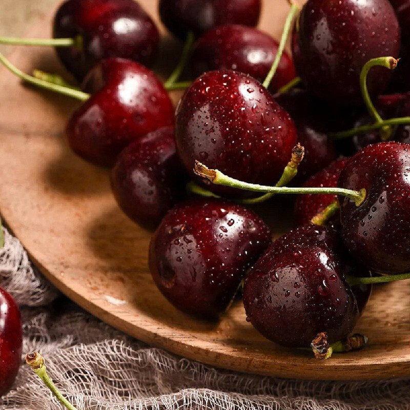 Cherries imported from Chile, USA, Big Mac Black Pearl Big Cherry, Fresh Fruit Gift Box for Pregnant Women, 1000g, Premium Fruit 2JJ Grade Gift Box