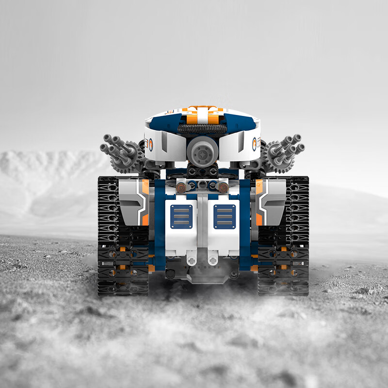 UBTECH Children's Early Education Educational Enlightenment Remote Control Electric Toy Steam Learning Programming Building Blocks Science Experiment Set AI Programming Robot-Reconnaissance Tank-Sports Edition