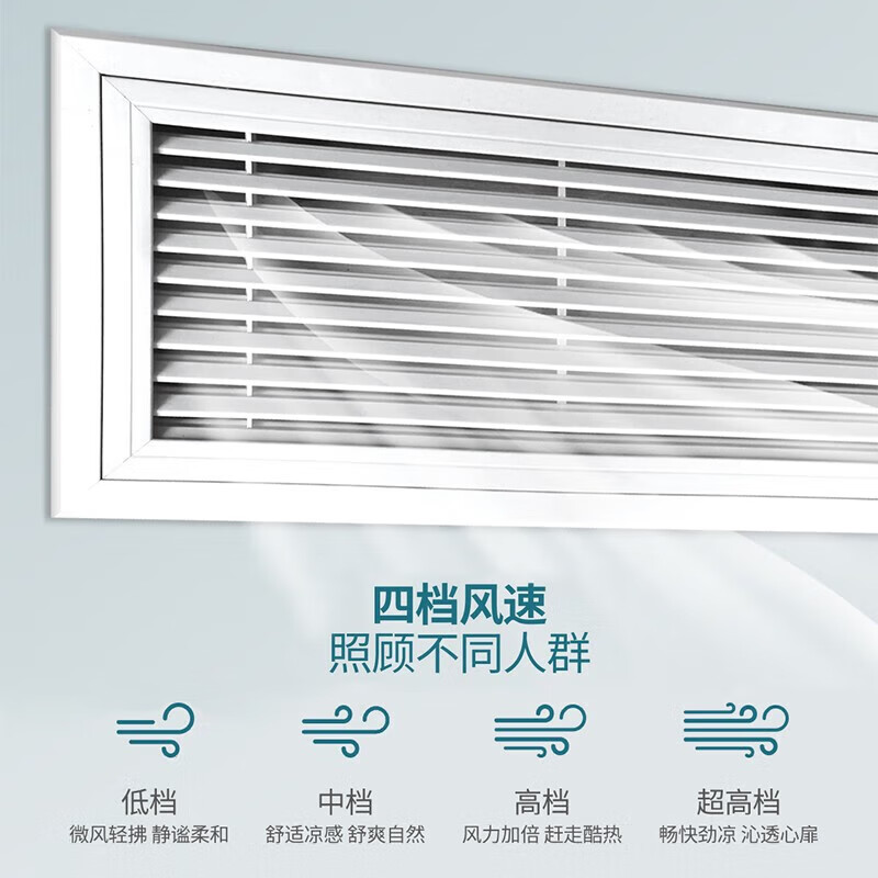 Chigo ceiling unit, commercial central air conditioner, fixed frequency conversion hidden ceiling, ceiling type air conditioner, patio unit, embedded shop air conditioner, 3 HP, duct machine, three-level energy efficiency, fixed frequency