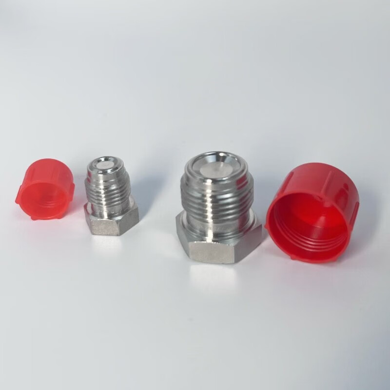 2VCR connector protective sleeve expanded plastic plug cover 1/4 male thread plug cover 1/4 male (10 pieces)