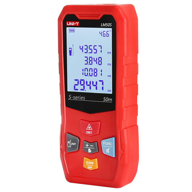 Uni-T LM50s infrared rangefinder handheld laser high-precision electronic ruler laser ruler measuring instrument room measuring instrument home