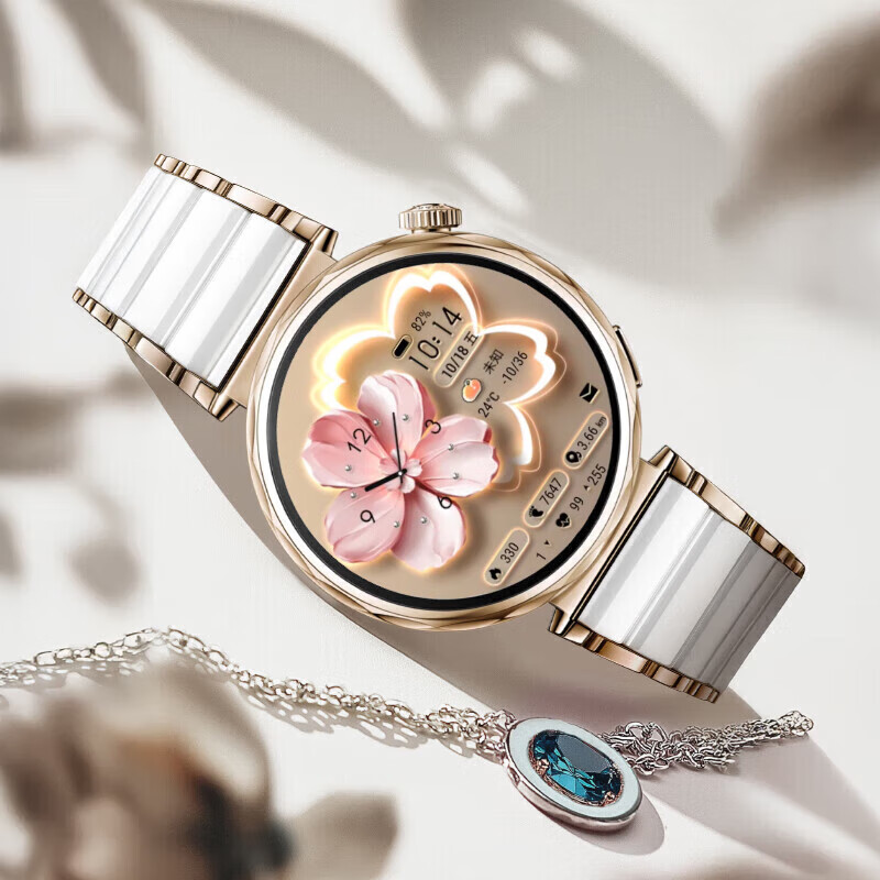 Huawei (HUAWEI) Goddess's new product Huawei Watch GT5 women's intelligent emotional health assistant new ovarian function assessment 520 Valentine's Day birthday gift for girlfriend and wife Goddess customized GT5 41mm silver dial + ceramic silver strap