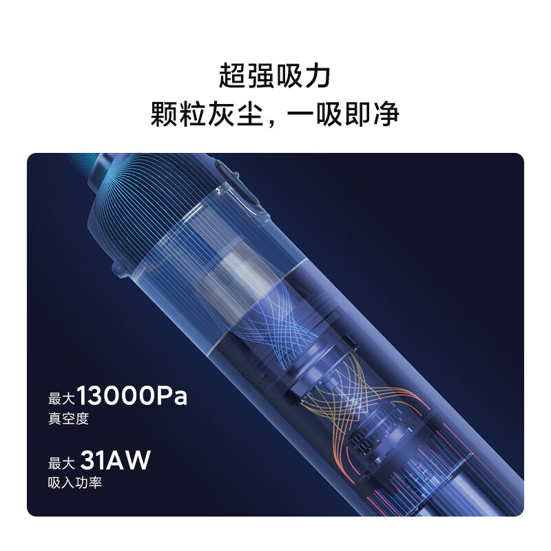 Mijia Xiaomi Handy Vacuum Cleaner Home Vacuum Cleaner Wireless, Portable and Lightweight Brushless Motor Powerful Suction One-touch Dust Removal