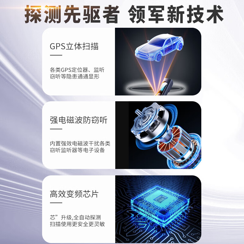 Milled Car GPS Detector Camera Smart Detector Hotel Tracking Anti-Eavesdropping Anti-Monitoring Reservation Eavesdropping