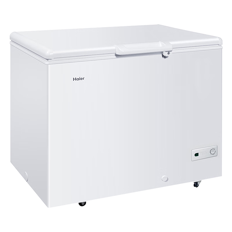 Haier Haier Freezer 300L Refrigerated Refrigeration Conversion Large Capacity White Horizontal Commercial Freezer Household Single Temperature Freezer Commercial Refrigeration Level 1 Energy Efficiency Freezer 379L