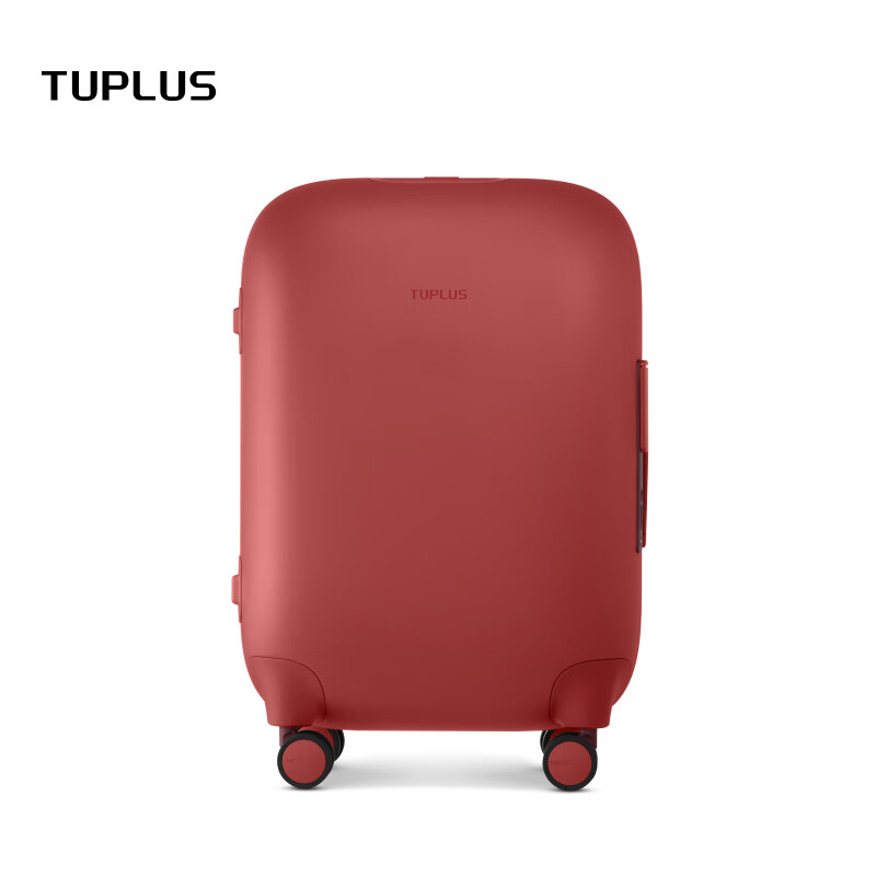 TUPLUS time capsule series suitcase wide trolley case large capacity suitcase coral red 20 inches