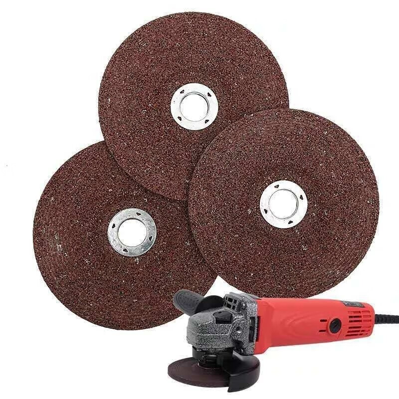 An Junsheng angle grinder grinding disc 100 type angle grinding disc thickened grinding disc wear-resistant metal stainless steel grinding and polishing polishing disc red grinding disc thick 6mm 1 piece