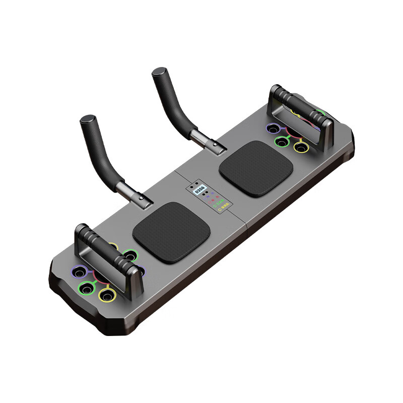 New model of household multifunctional push-up training board, plank support aid for training chest and abdominal muscles, fitness equipment. New model - timer and counting plank support + push-up pearl white