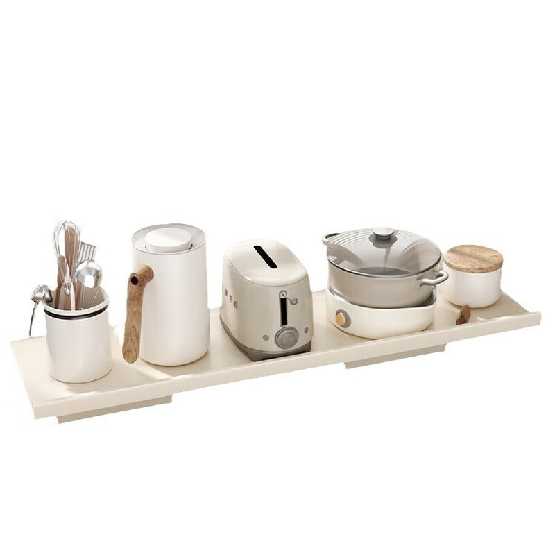 Anya multifunctional countertop widened window sill extension board kitchen storage punch-free magnetic storage rack 3