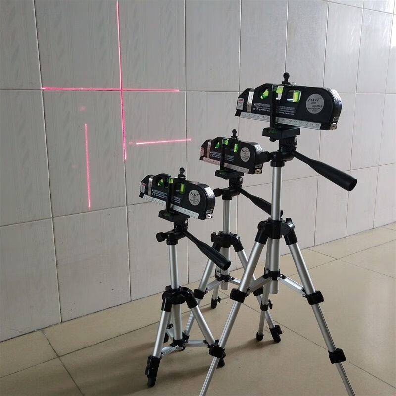 FANCYCHIC Rechargeable Strong Green Light Cross Line Laser Level Leveling Meter Tape Measure Electronic Level Casting Line Positioning Main Picture Model