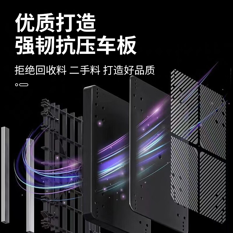 Work partner small trolley flatbed trolley 72*47cm 4-inch PVC labor-saving wear-resistant double tube 500 pounds decoration small trailer handling trolley folding