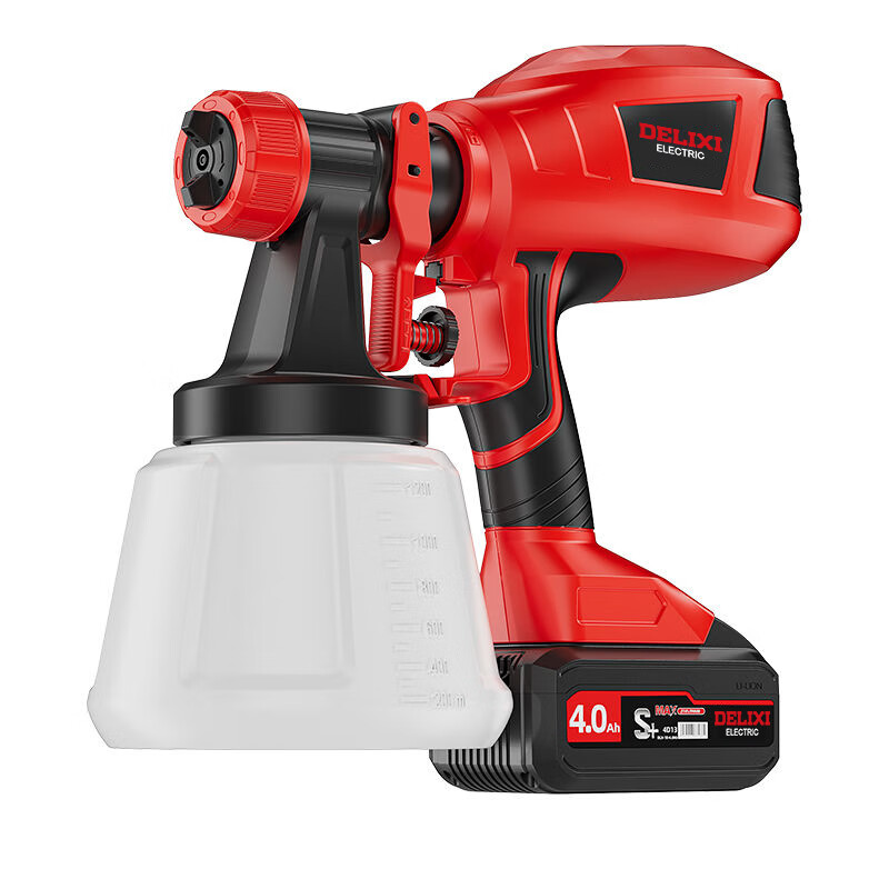 Delixi electric spray paint gun paint spray gun lithium-ion spray paint high atomization spray bottle latex paint artifact spray machine plug-in model