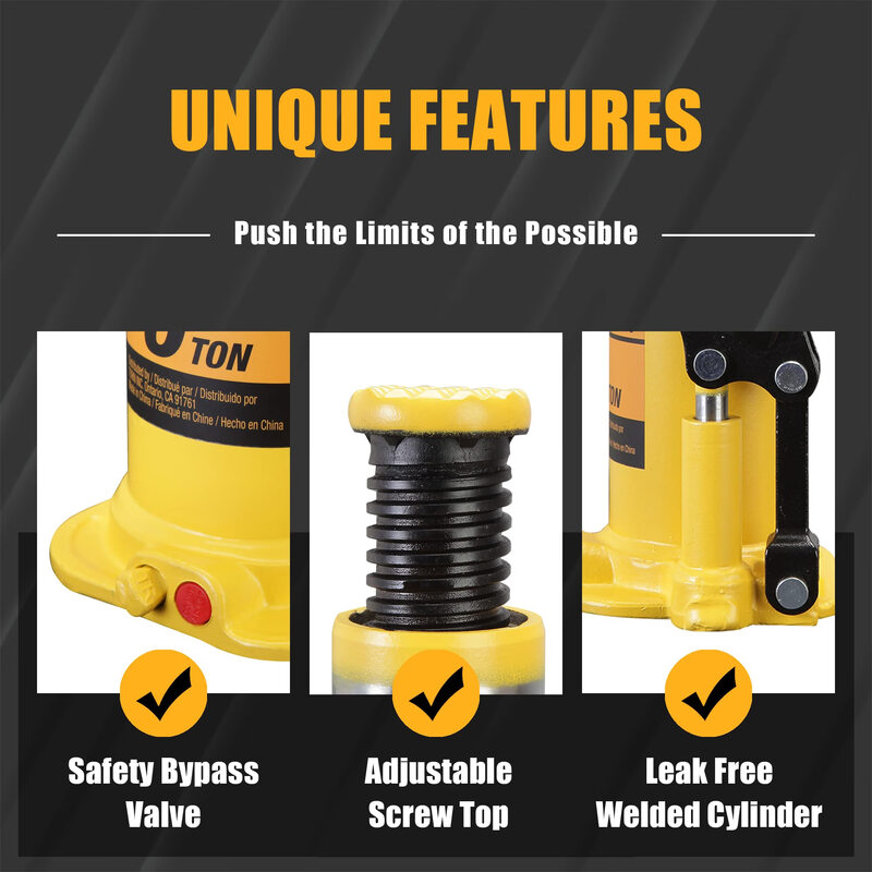 Tongrun 20-ton hydraulic jack, dedicated for car maintenance, 23-44cm lift