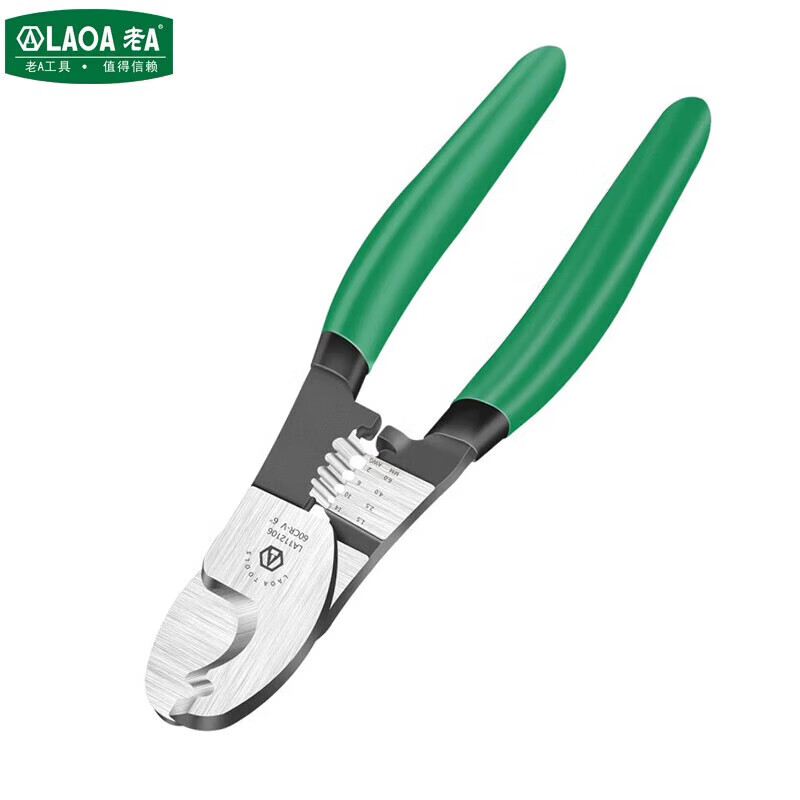 LAOA old A cable cutter and stripper, cable breaking and stripping cutter 8 inches LA112108