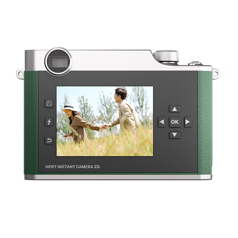 Hanyin Z3 Polaroid Camera Green Set Mobile Phone Photo Printer Home Portable Student Children Women Holiday Gift Digital Contains 50 Photo Papers