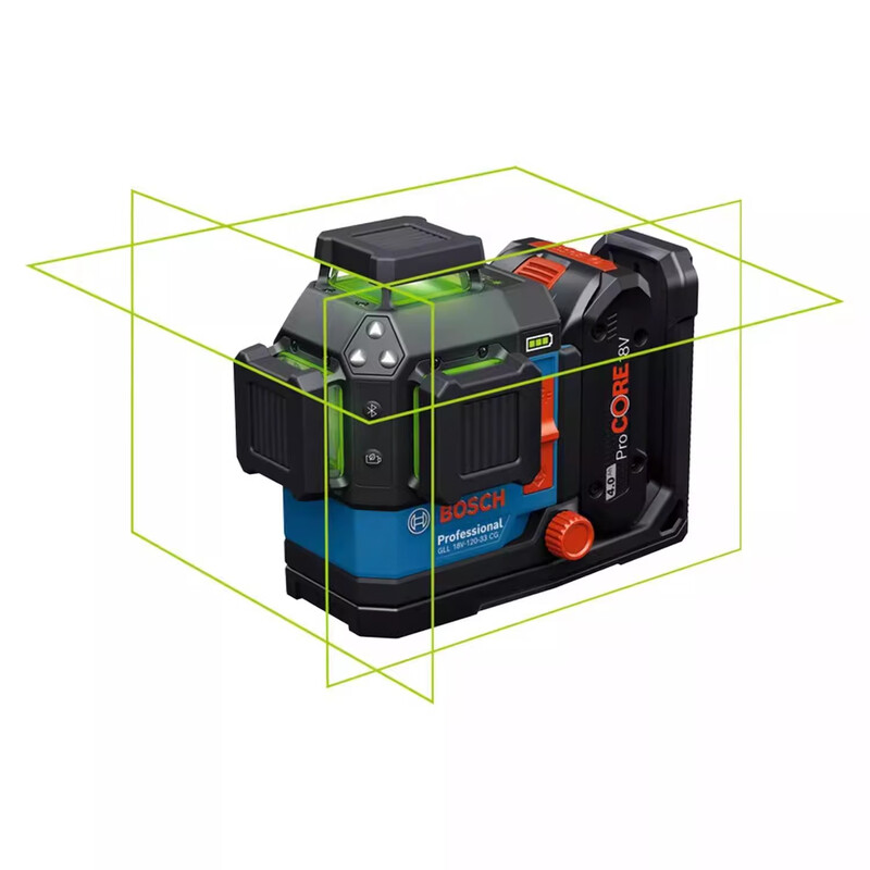 Bosch (BOSCH) level lithium battery high-precision strong light thin line 12-line GLL18V-120-33CG fine-tuning laser official standard