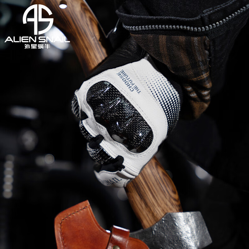 Alien Snail T3 Gloves Carbon Fiber Anti-fall Men's and Women's Four Seasons Breathable Motorcycle Racing and Motorcycle Riding Equipment