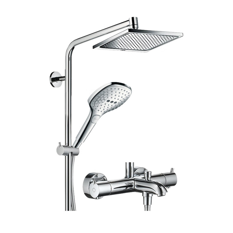Hansgrohe German Hansgrohe Raindance Handheld Raindance 240 Top Spray Double Raindance Constant 27115007 Thermostatic Set (Raindance Handheld)