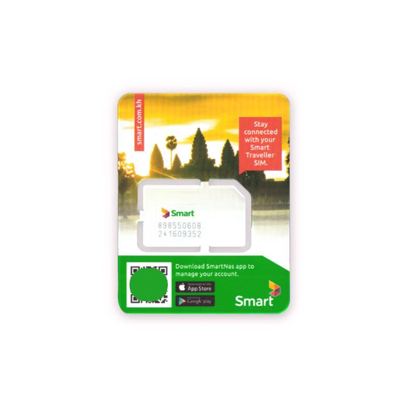 Cambodian local phone card high-speed traffic with calls smart native card Phnom Penh universal Internet card Cambodia 3-day 30G+ conversion head