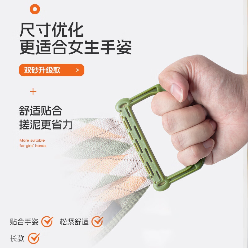 Ms. Yunsui's special bath towel for rubbing the back with a long strip without asking anyone to pull the back strip and rubbing the mud artifact for household use with thickened fine sand, orange, medium-fine double sand, soft and thickened