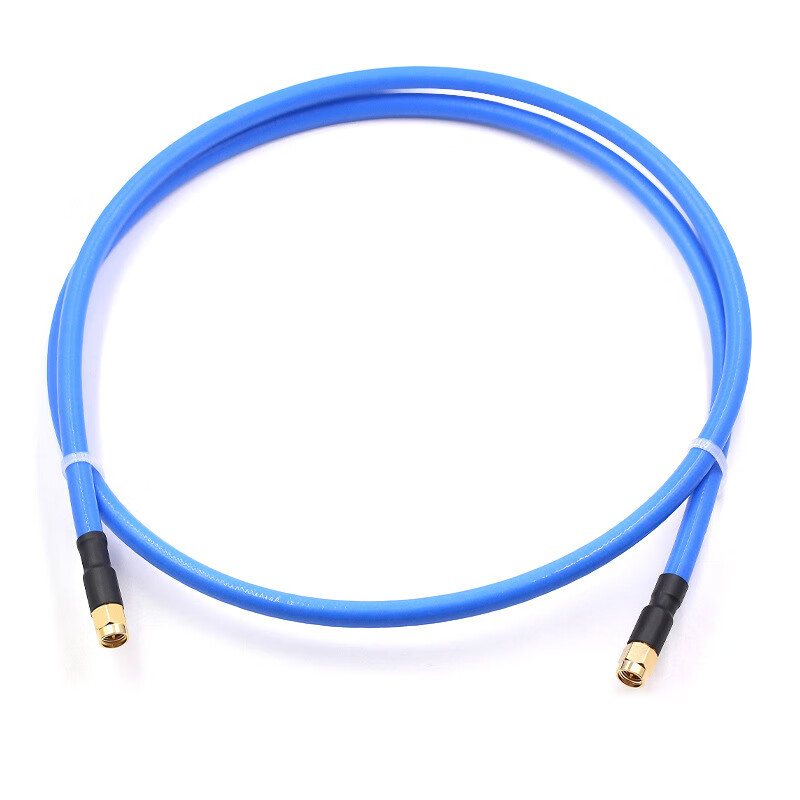 250 semi-flexible RF connecting cable SMA-JJ SMA male to male RG401 industrial grade high power coaxial feeder SMA internal screw inner needle to SMA internal screw inner needle 8M RG401 blue