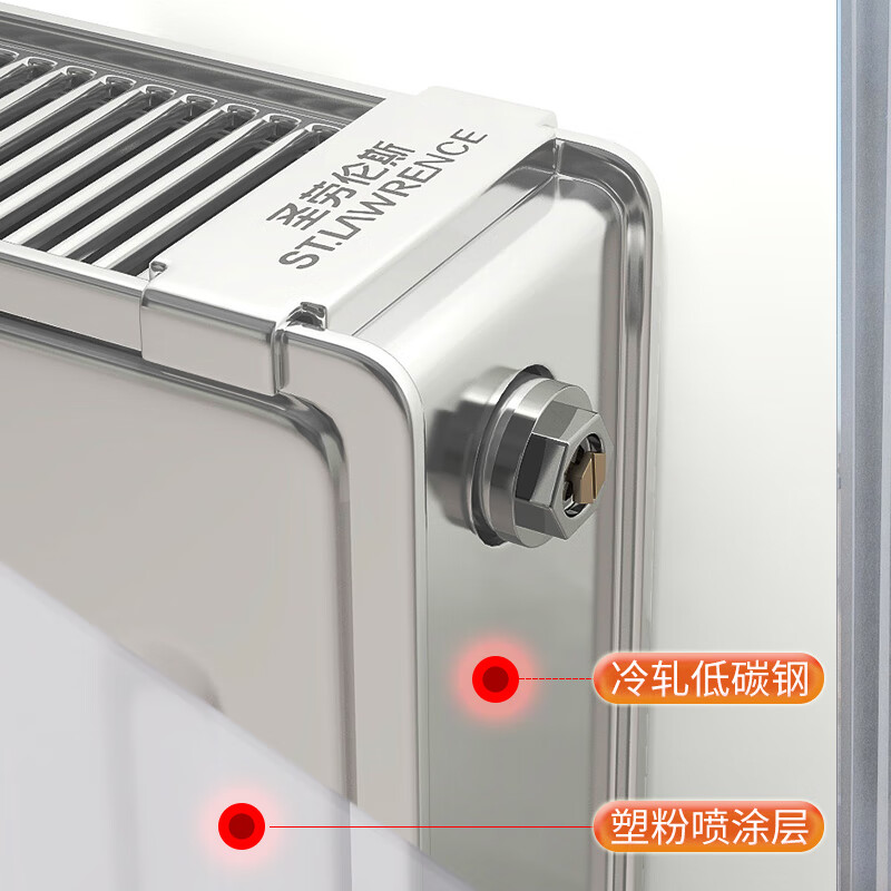 St. Lawrence radiator household natural gas wall-mounted boiler water heating exposed and concealed radiator door-to-door design 2 sets of radiators + 1 imported brand wall-mounted boiler +