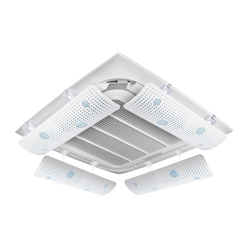 Kezitu customized central air conditioning windshield ceiling machine ceiling wind deflector anti-direct blowing louver wind deflector wind deflector dust purification model-61*20CM universal (single piece)