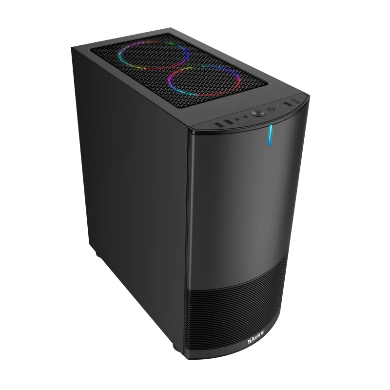 Mingsu Jizhi Titan PRO Computer Case Gaming Power Supply (Side Transparent/Support ATX/Wide-body Gaming Computer Case/Support Long Graphics Card/Backline) Customized X79 X99 Dual-way Motherboard Xianma Commander Case