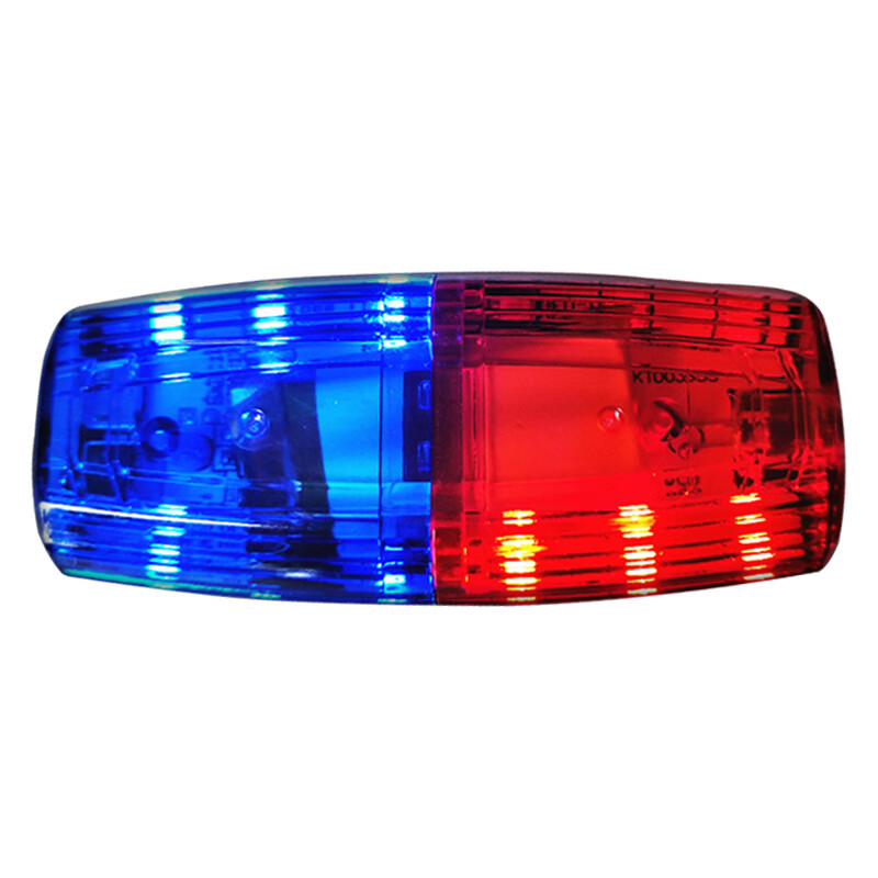 Ruifulai red and blue flashing warning light security duty patrol portable shoulder clip LED flash light cycling night running blank model