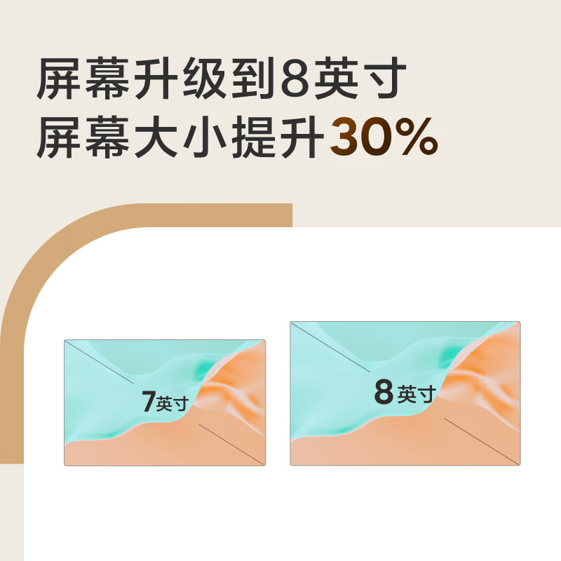 Xiaodu Smart Screen 1S Plus Wenxin large model empowers smart speaker audio 8-inch large screen video call entertainment audio and video care and companionship gift for children and the elderly