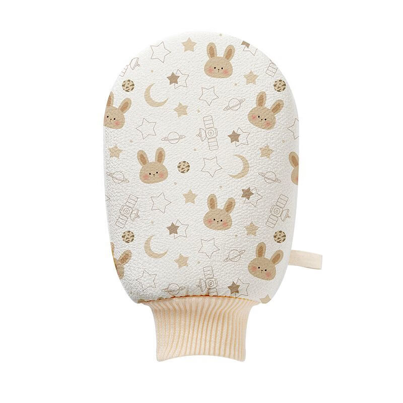 Bath towel, new powerful mud rubbing artifact, women's double-sided bath towel with bath ball, yellow, mud rubbing/bath flower two-in-one