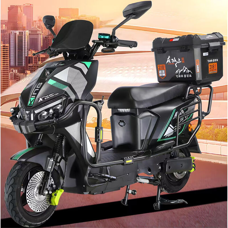 Blue Sky Mare Leopard Takeaway Electric Car Black Knight Electric Car 72 High Speed Battery Swap Long Distance Running King Pedal Battery Car Fishing Takeout Special Offer + No Battery + Guardrail Tail Box 48