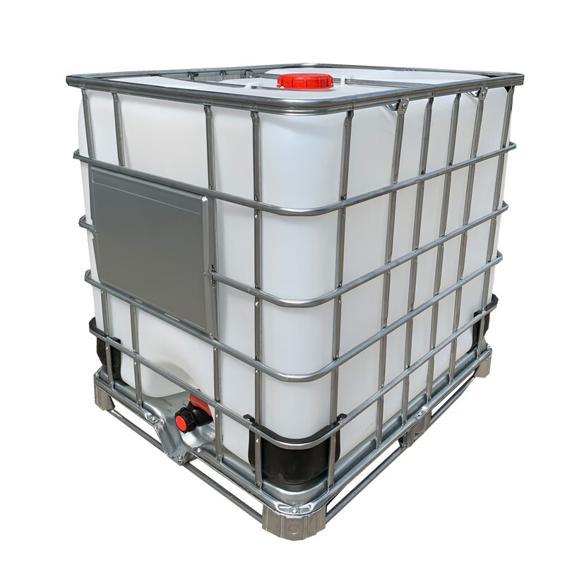 Plastic square barrel ton barrel new thickened 1000L 1 ton IBC container barrel 500L chemical barrel water storage barrel diesel barrel new white 1000L