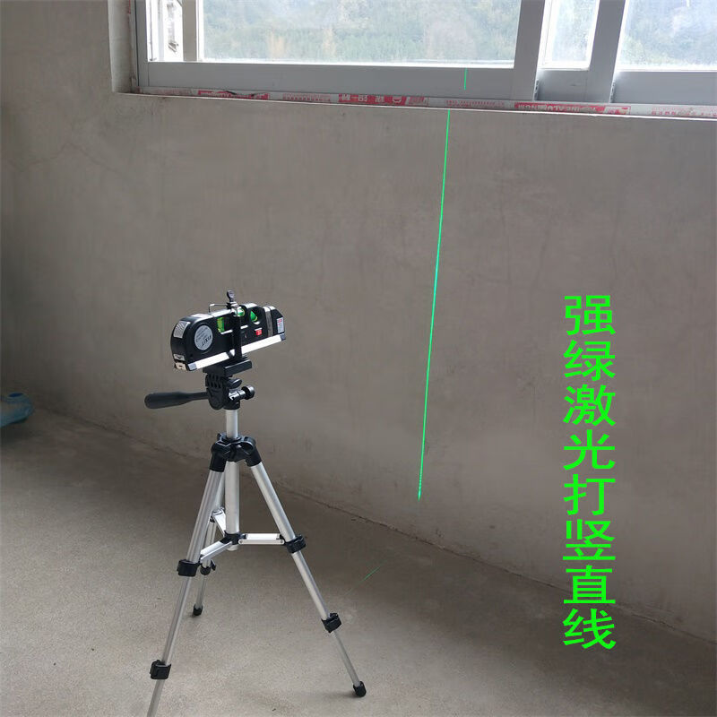 FANCYCHIC Rechargeable Strong Green Light Cross Line Laser Level Leveling Meter Tape Measure Electronic Level Casting Line Positioning Main Picture Model