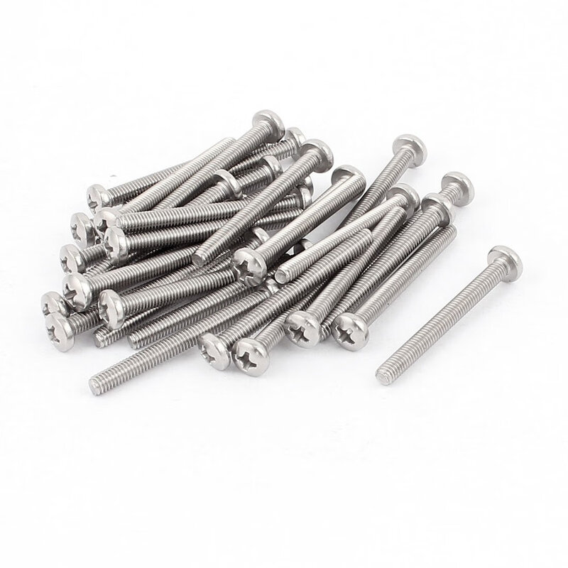 Uxcell cabinet drawer handles M4 x 40mm threaded Phillips head screws (30 pieces)