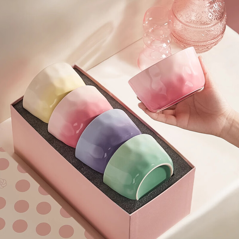 Ink color high-value ceramic rice bowl, personal use, new style home eating bowl, especially beautiful, 4 colors, one color bowl for each person