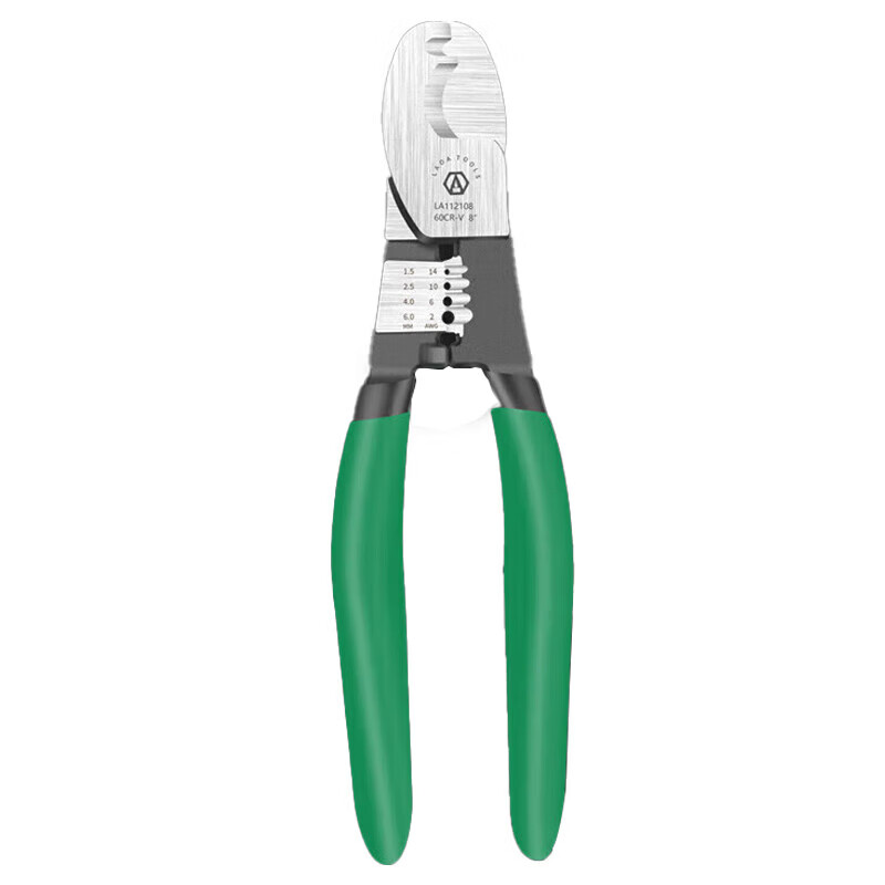 LAOA old A cable cutter and stripper, cable breaking and stripping cutter 8 inches LA112108