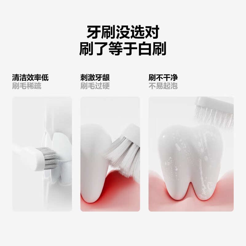 Semi-wide head cleaning toothbrush 2 pieces, widened brush head, soft-bristled adult couple toothbrush (pink blue)