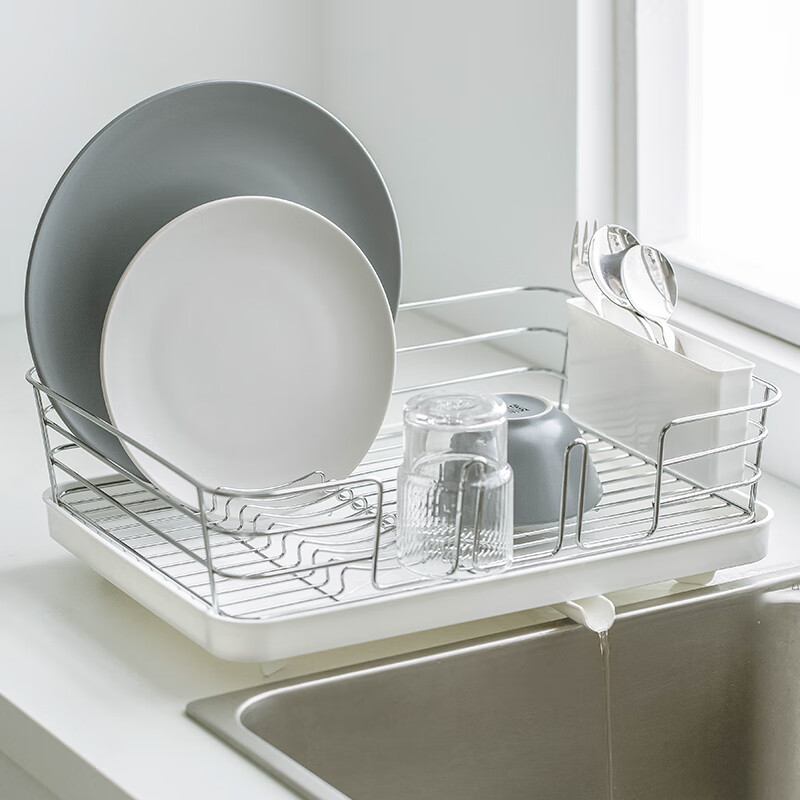 ASVEL Japanese drain rack household water filter basket kitchen storage rack countertop sink cup chopsticks plate dish storage rack single layer
