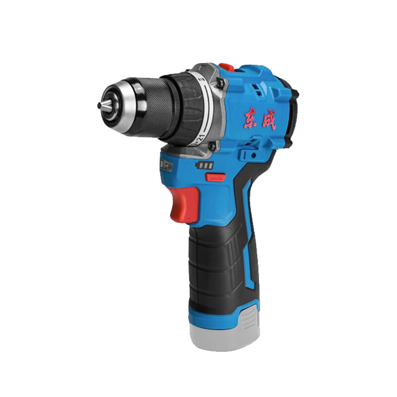 Dongcheng 12V rechargeable brushless lithium electric drill pistol drill DCJZ1250 small steel cannon multi-function electric screwdriver household DCJZ1250 brushless single electric + 14-piece set