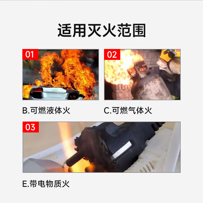 Quxing Aerosol Fire Extinguisher Home Vehicle New Energy BYD Electric Vehicle Security Patrol 0 Pressure No Residue Portable 110g Aerosol Fire Extinguisher -30 ~70