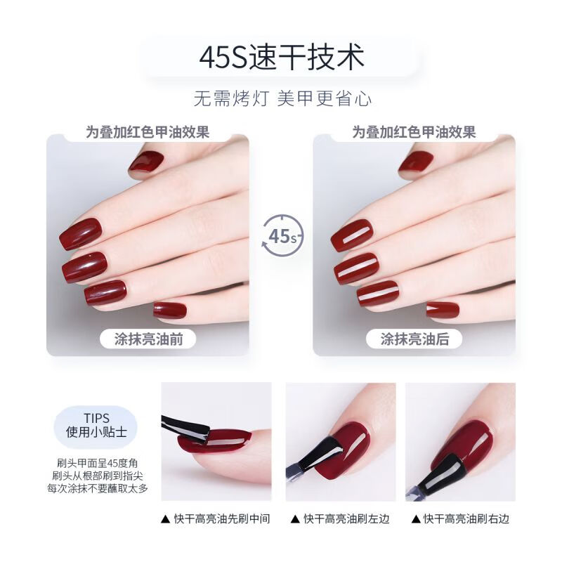 Miss Candy healthy transparent nail polish 15ml quick-drying high-gloss oil manicure-free sealing layer nail polish peelable NF003