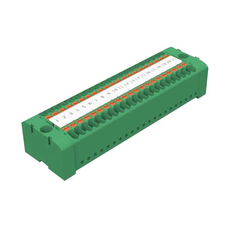 Lianjie丨Print green spring terminal block (including guide rail) LDK1-2.5/40-40-AAA