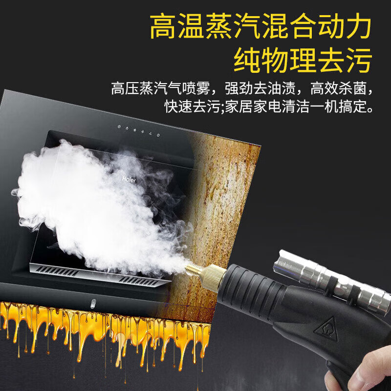 PRADUM high temperature and high pressure steam cleaning machine professional cleaning home appliances air conditioning range hood housekeeping service commercial all-in-one machine 10KG steam hot and cold water pulse standard 3500W